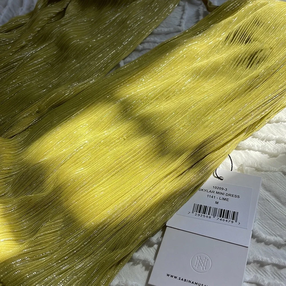 Sabina Musayen lime/green dress - Picture 5 of 7